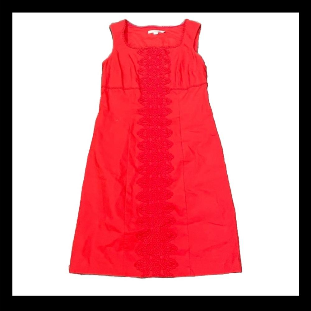 Boden Coral Cotton Dress Size US 8